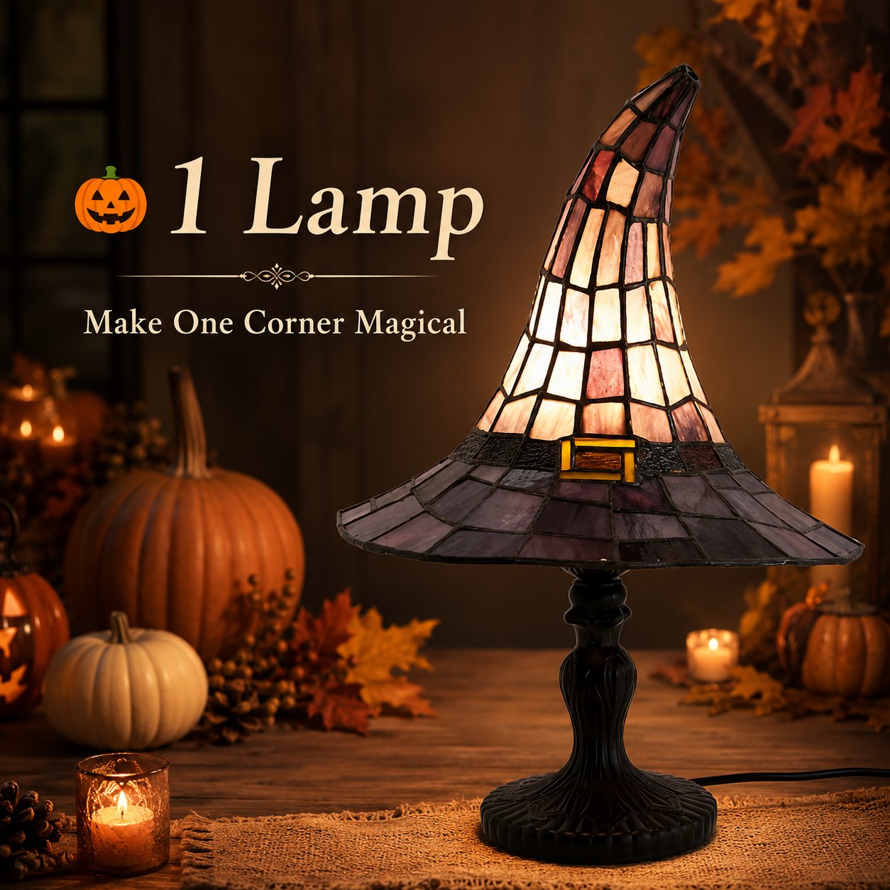 🧙‍♀️ Witch Hat Table Lamp – Magical Halloween Ambient Light