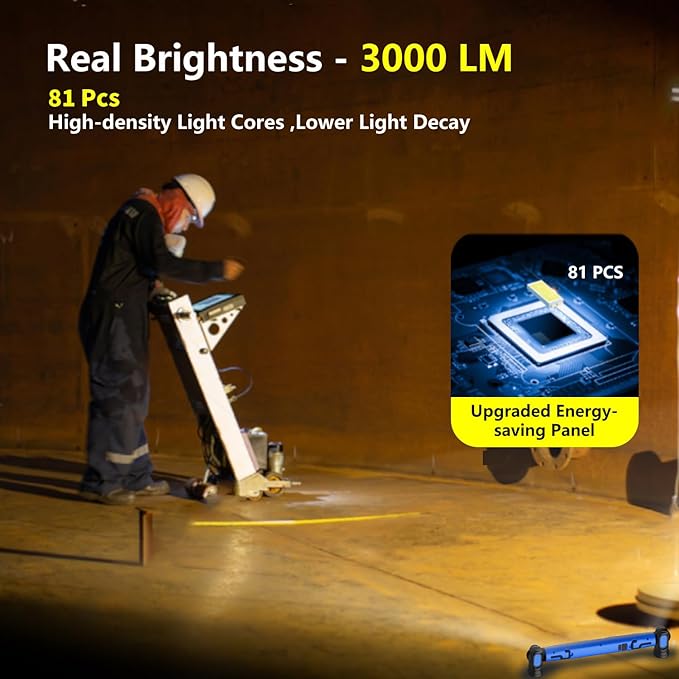 💡Great value lighting gifts 🔥 Hot Sale 70% OFF🔥! Multi-Function LED Handheld Work Light Ip54 Waterproof, Foldable Stand.🛠️🚰