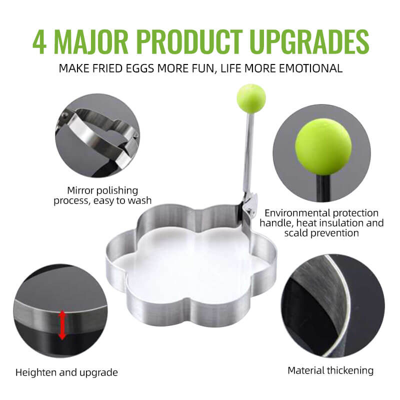 🔥 LAST DAY 50% OFF- 5 Counts Set Fried Egg Rings Molds