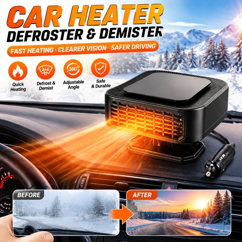 🥶🚗 Foggy Windshield? Meet Your Winter Car Essential! 🔥