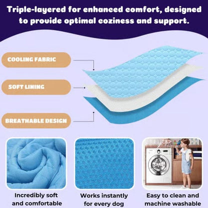 🔥Stay Cool & Comfy Dog Cooling Mat (4x more effective)