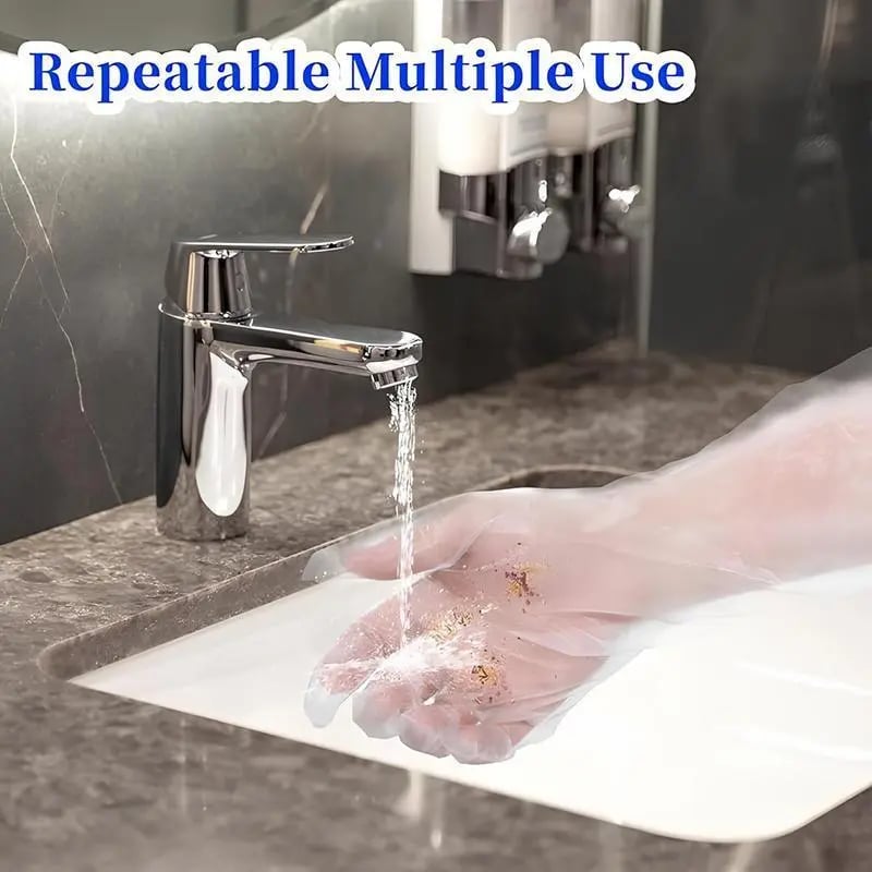 🎉Disposable Long Arm Gloves with Elastic Cuff 23.6inch