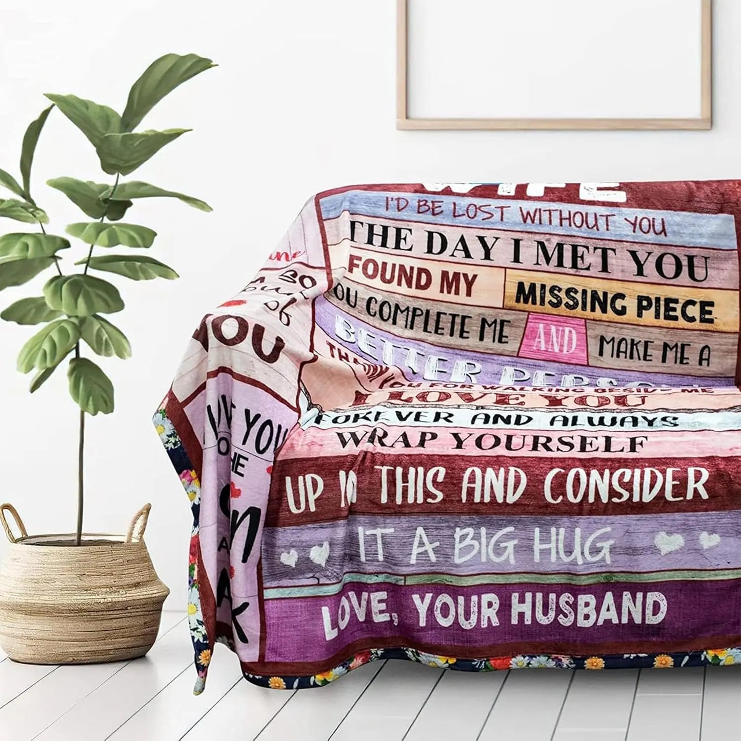 To My Wife - Cozy Love Letter Blanket