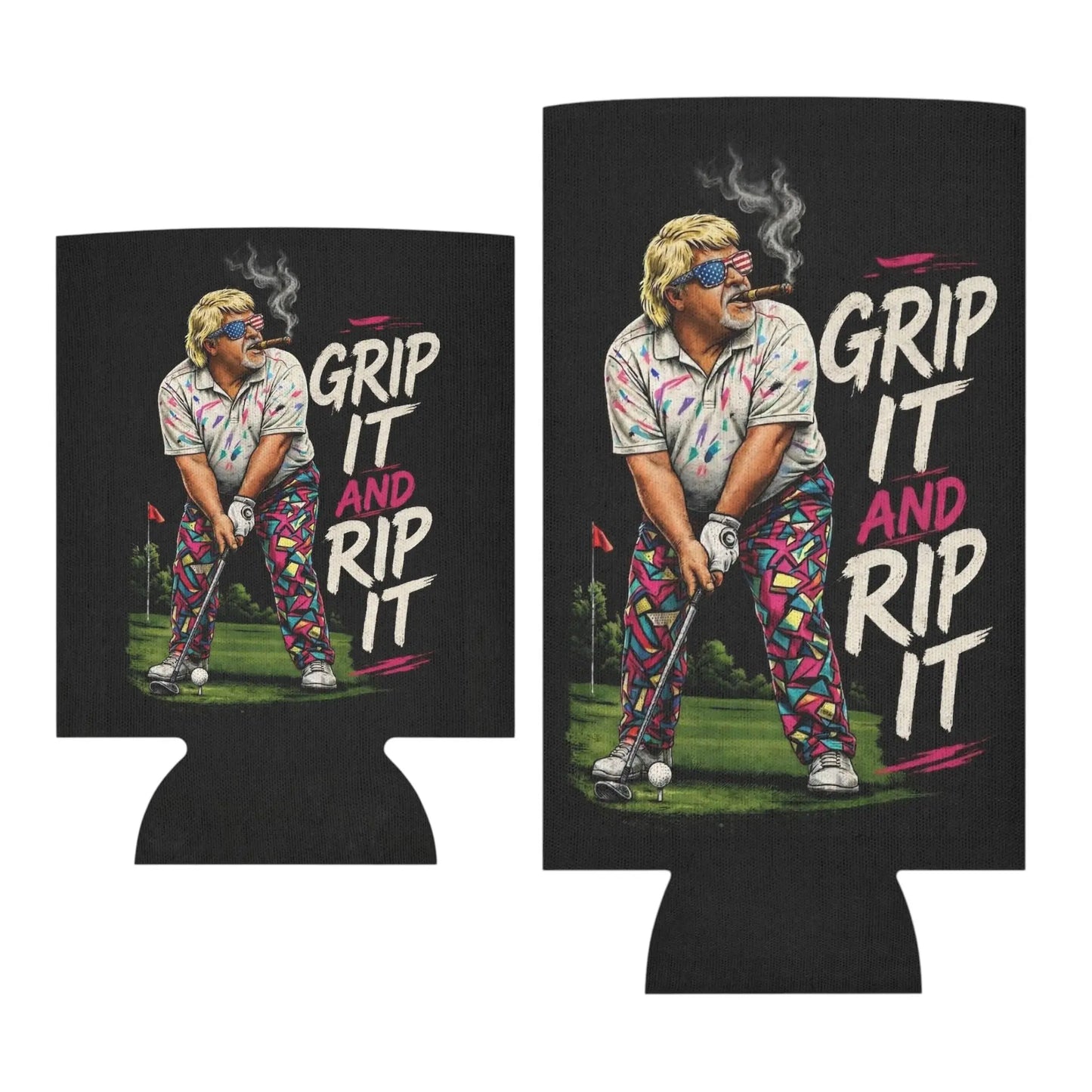 Grip It and Rip It | Funny Golf Can Cooler Sleeve