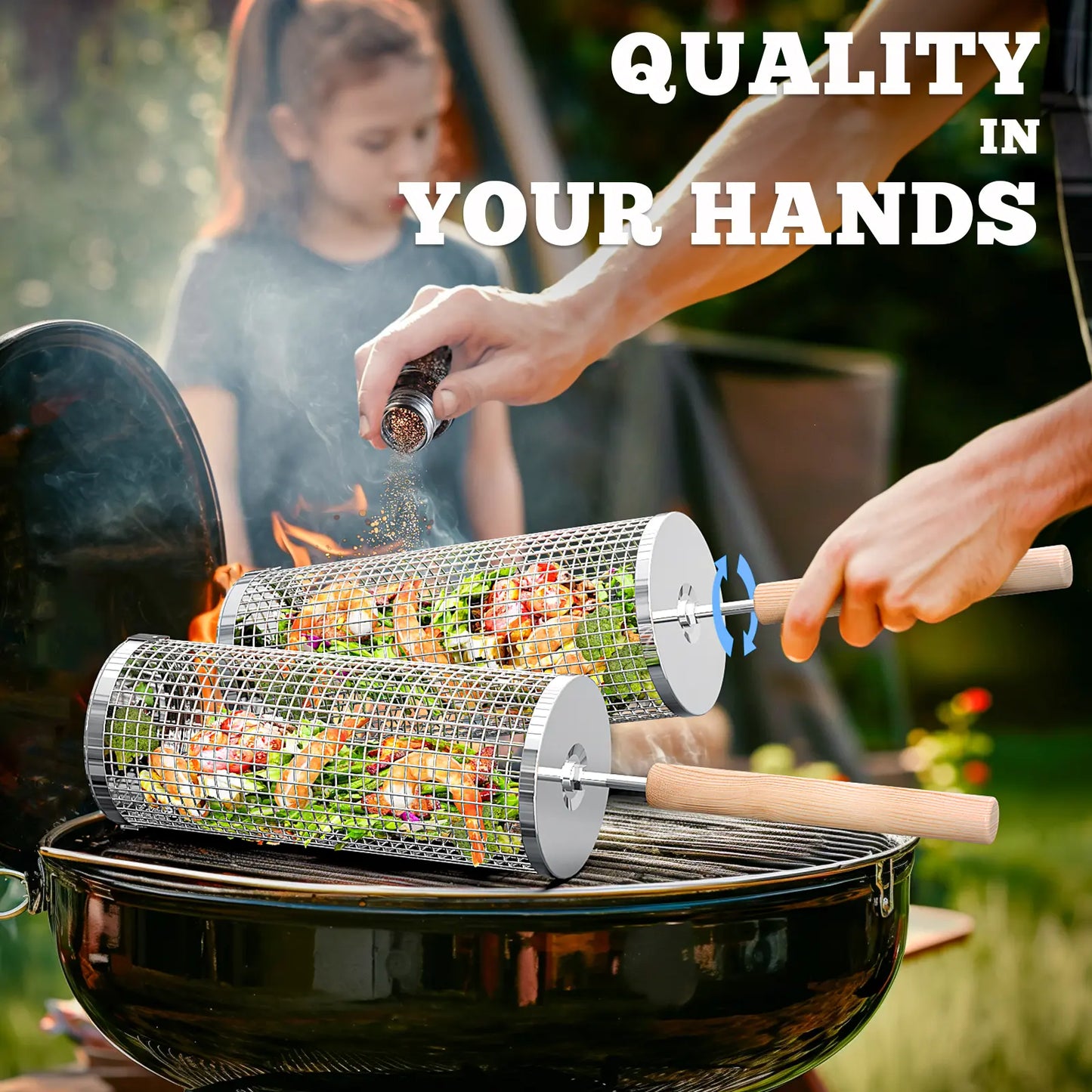 Rolling Grill Baskets