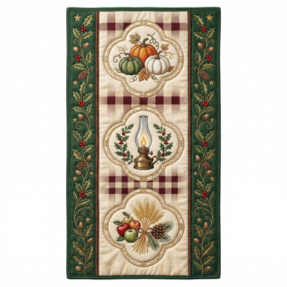 💖 Fall Harvest Pumpkin & Lantern Special Offer - Elegant Autumn Premium Table Runner for Everyday Dining Decor