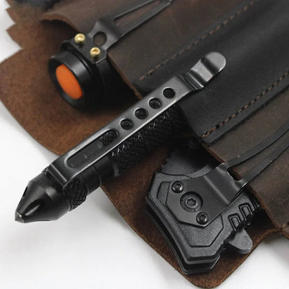 🎁 Father’s Day 50% OFF🔥EDC Pocket Tactical Leather Sheath for Knifes Pen Flashlight Keys