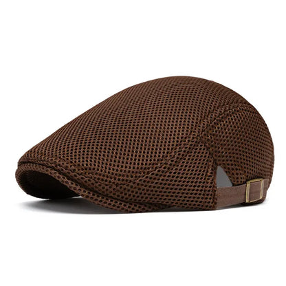 Lightweight Breathable Mesh Flat Cap | Style & Cool Comfort For Summer