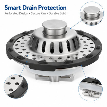 🛁Anti-Clog Drain Protector for Hair & Small Items