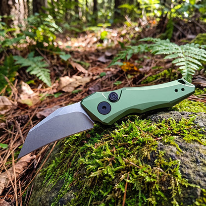 Mini Pocket Knife: 7350 Folding Knife with T6 Aluminum Handle - EDC, Camping, Fishing Tool