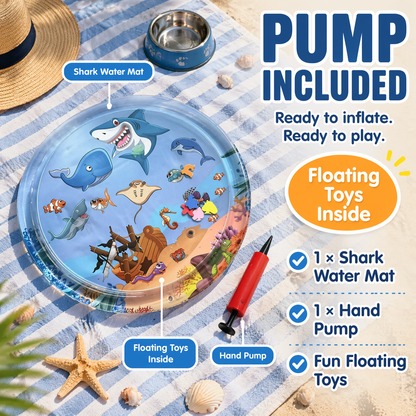 🔥Last Day 70% Off - 🐾 Splash Play™ Pet Water Sensory Mat Keep Your Pet Cool, Curious, and Happily Occupied All Summer Long! 🌊🐱🐶