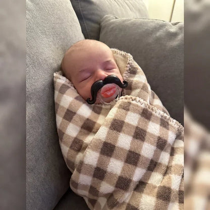 💥🏆💋 Kissable Mustache Pacifier – Funny Lips & Mustache Novelty Design👶