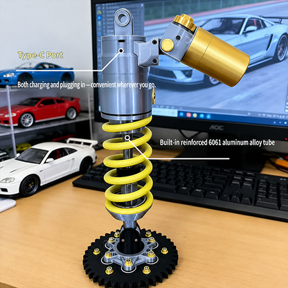 🔥Inspired Suspension Shock Absorber Lamp - Adjustable LED Light for Gamers & Car Enthusiasts
