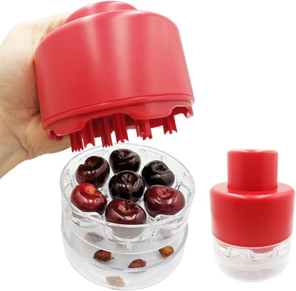 🍒 Efficient 7-Hole Cherry Pitter Tool