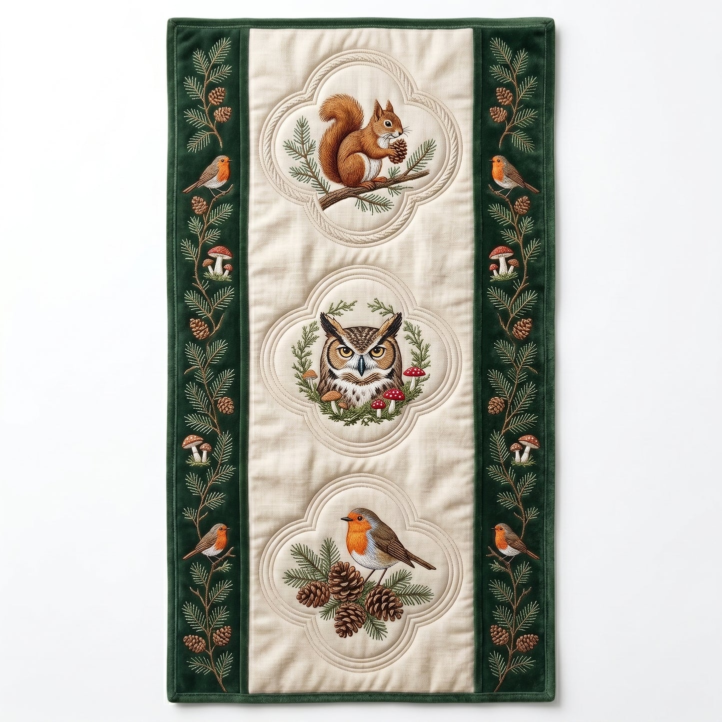 💖 Woodland Owl & Squirrel Special Offer - Elegant Forest Premium Table Runner for Everyday Dining Decor
