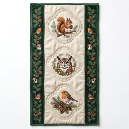 💖 Woodland Owl & Squirrel Special Offer - Elegant Forest Premium Table Runner for Everyday Dining Decor