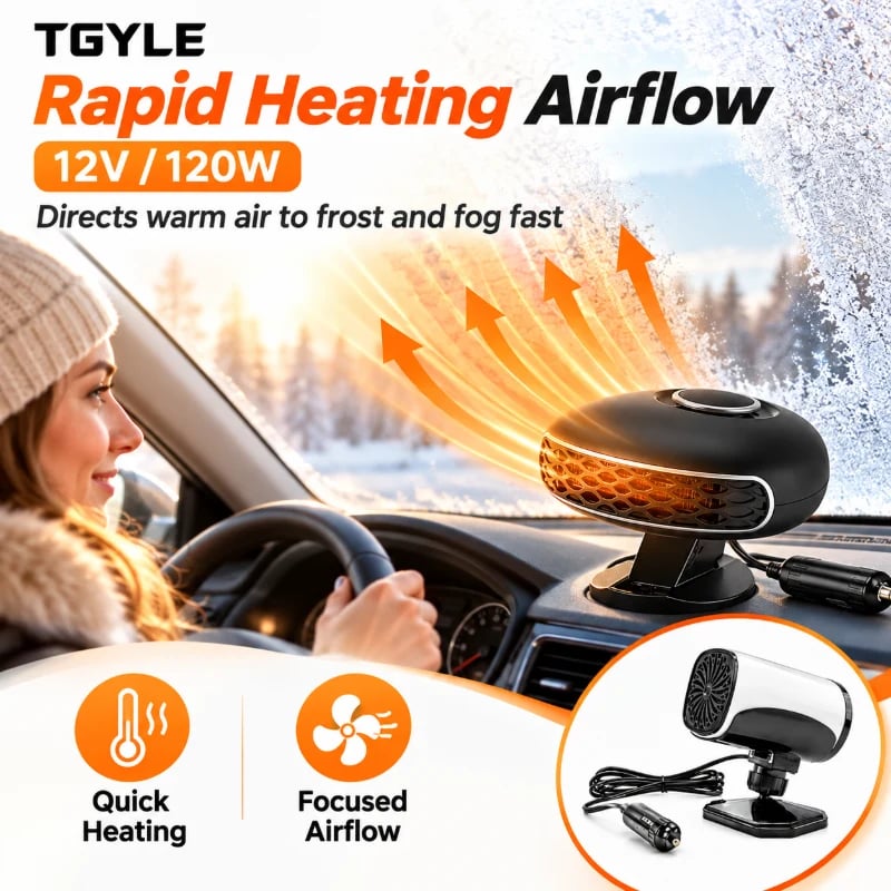 🥶🚗 Foggy Windshield? Meet Your Winter Car Essential! 🔥