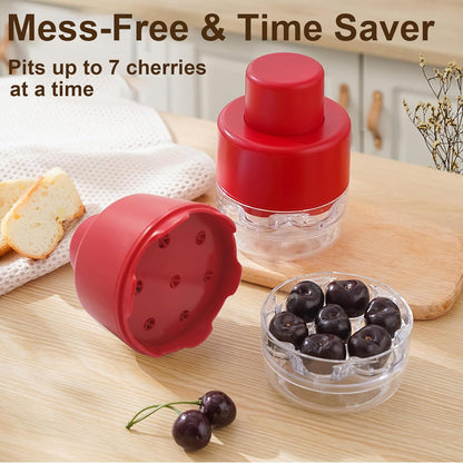 🍒 Efficient 7-Hole Cherry Pitter Tool