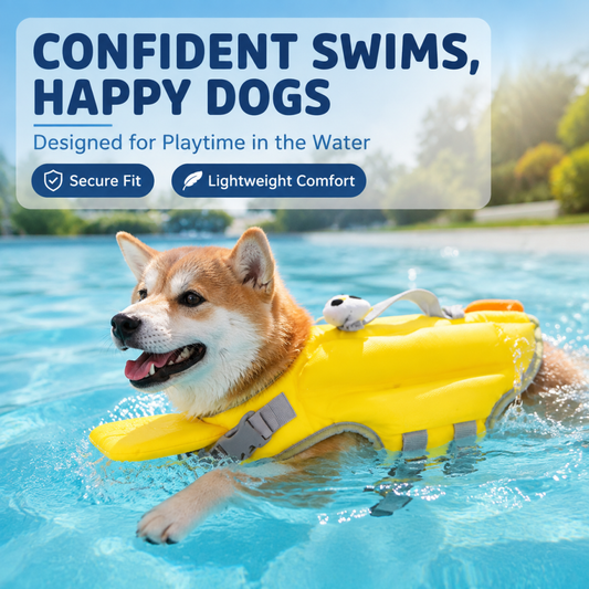 🐾Cute Themed Dog Life Vest | Quick‑Dry Oxford Safety Swimming Life Jacket for Dogs