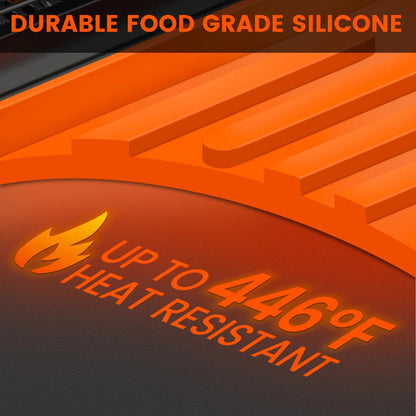 Silicone Grill Side Shelf Mat – Heat Resistant BBQ Tool Organizer