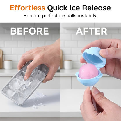 🍭Last Day 50%OFF🍭DIY Silicone Lollipop Popsicle Mold – Fun Spherical Ice Pop Maker for Homemade Frozen Treats