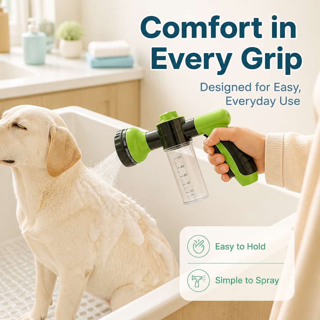 🔥Last Day 50% OFF🐶2-in-1 Pet Bath Sprayer | 8 Spray Modes・Built-In Foam Bottle・Non-Slip Grip