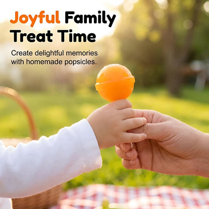 🍭Last Day 50%OFF🍭DIY Silicone Lollipop Popsicle Mold – Fun Spherical Ice Pop Maker for Homemade Frozen Treats