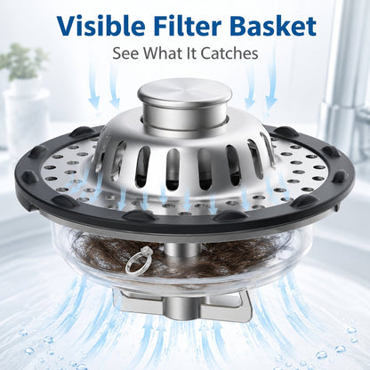 🛁Anti-Clog Drain Protector for Hair & Small Items