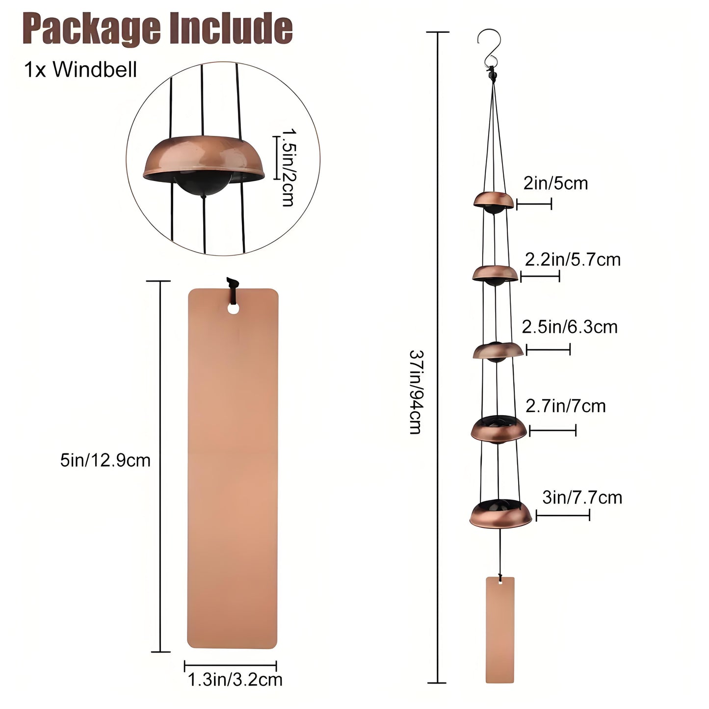 Metal Pagoda Wind Chimes