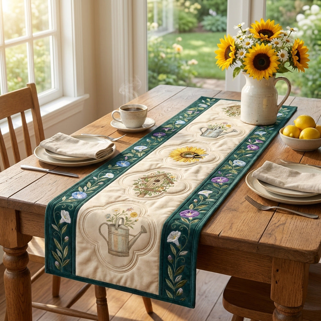💖Summer Secret Garden Special Offer - Elegant Floral Premium Table Runner - Everyday Dining & Decor