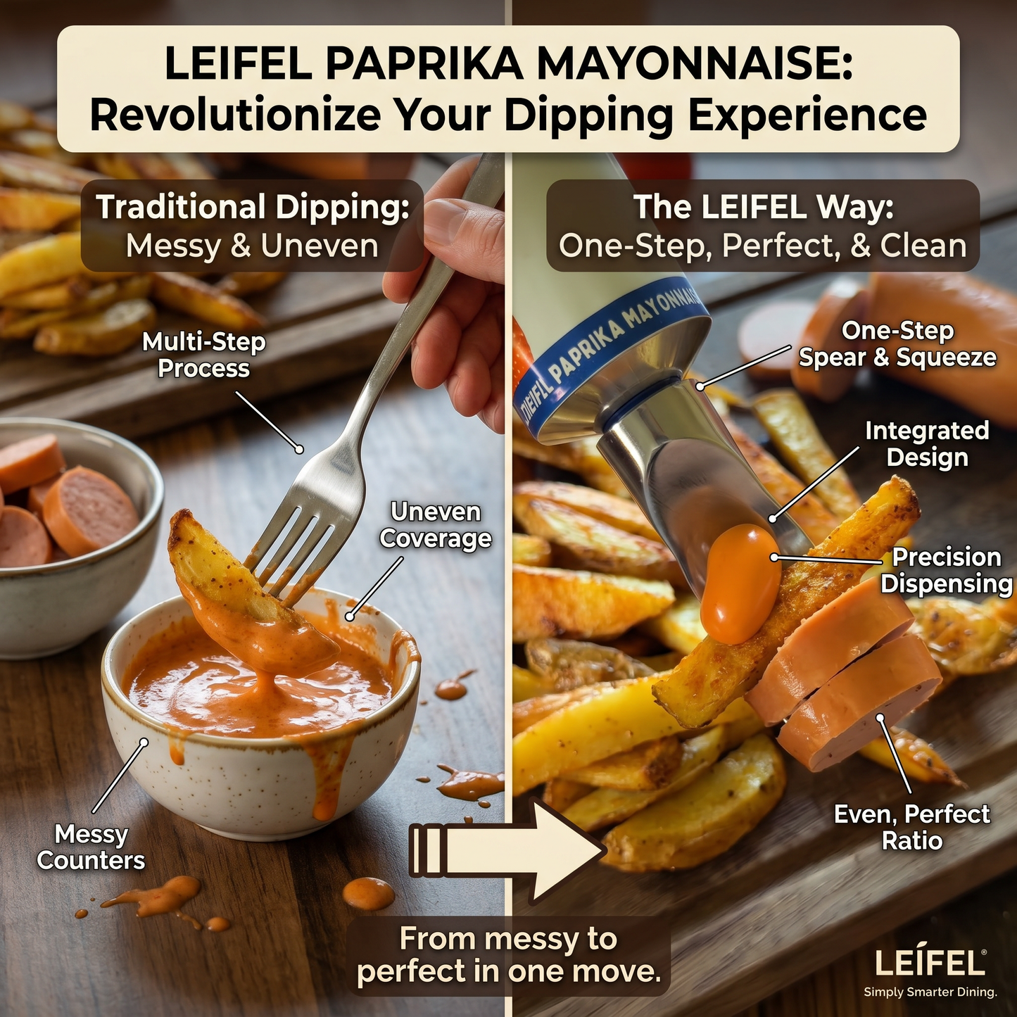 🍟 Sauce Tube Fork The Funniest Way to Eat Fries Since... Fries Were Invented.