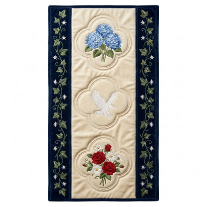 💖Special Commemorative Edition for Fallen Soldiers - Elegant Floral Premium Table Runner - Everyday Dining & Decor
