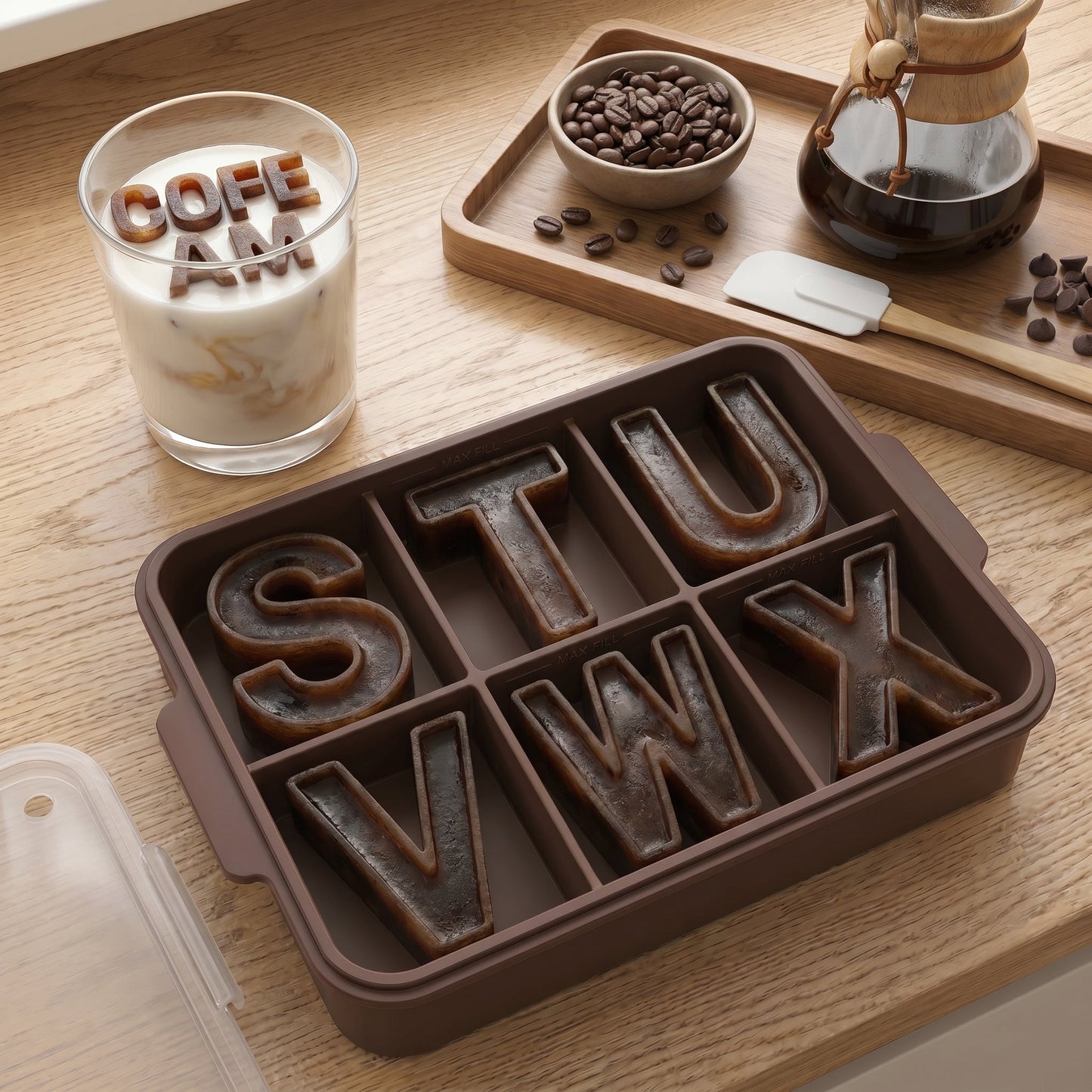 🔥70% OFF - Spell It Out! Premium Silicone Alphabet & Number Ice Mold Set 🧊🔤