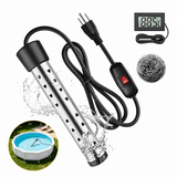 [US] Black with Switch+Digital Thermometer+Stainless Steel Cleaning Ball