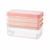 Pink (32 Ice cube tray*3+Ice Scoop*1)
