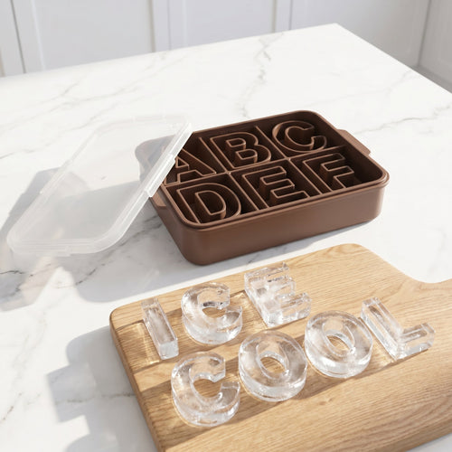 🔥70% OFF - Spell It Out! Premium Silicone Alphabet & Number Ice Mold Set 🧊🔤