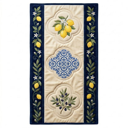 💖Mediterranean Fresh Lime Special Offer- Elegant Floral Premium Table Runner - Everyday Dining & Decor