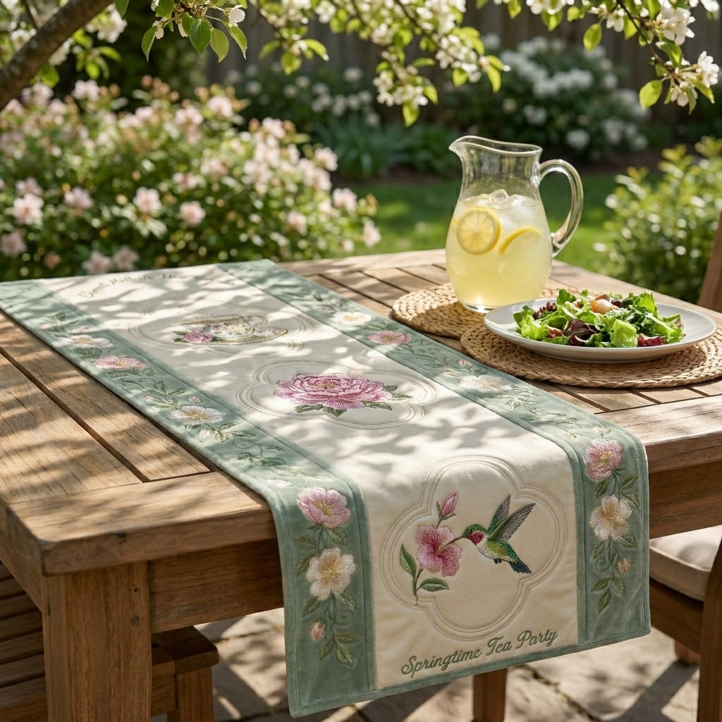 💖Mother's Day Special Offer - Elegant Floral Premium Table Runner - Everyday Dining & Decor