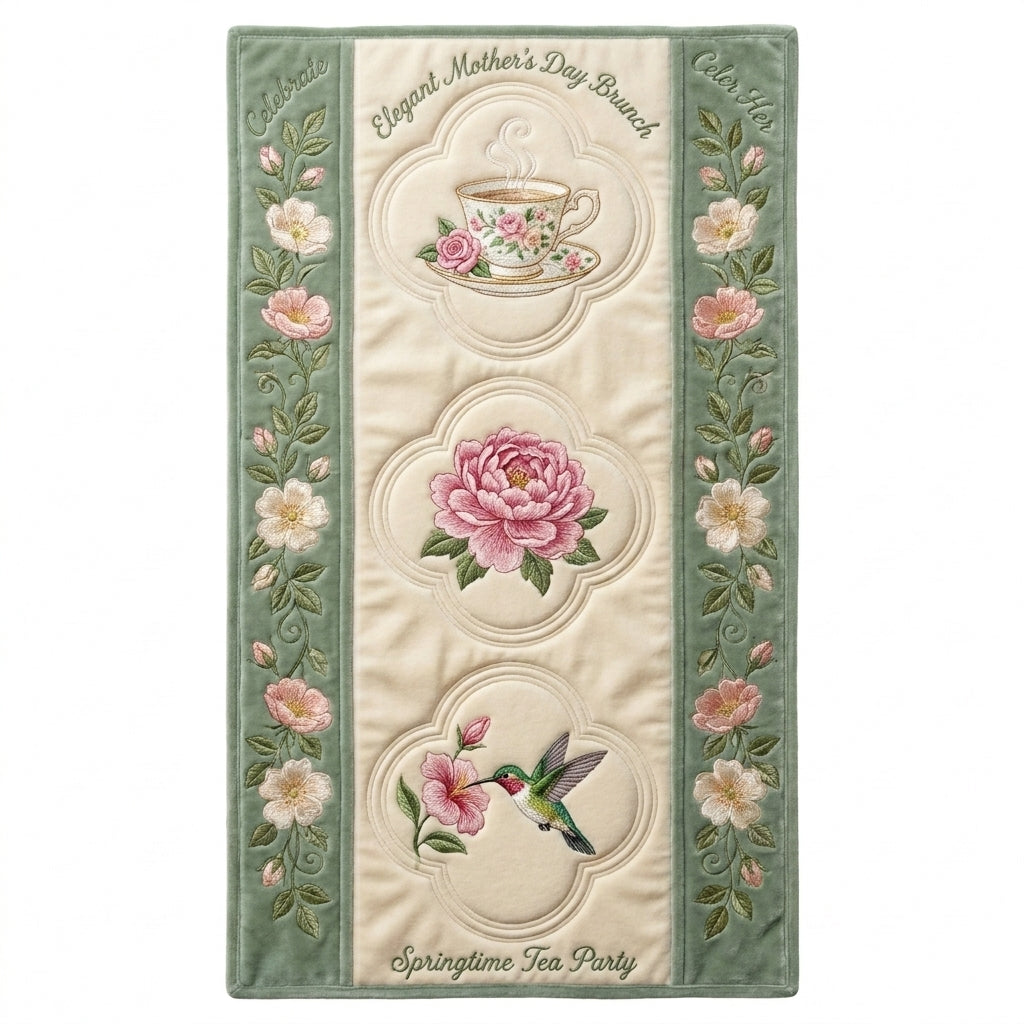💖Mother's Day Special Offer - Elegant Floral Premium Table Runner - Everyday Dining & Decor