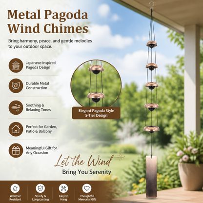 Metal Pagoda Wind Chimes