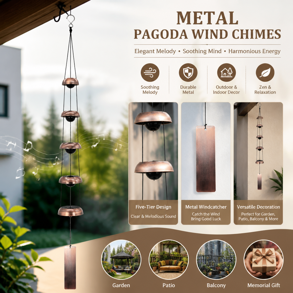 Metal Pagoda Wind Chimes