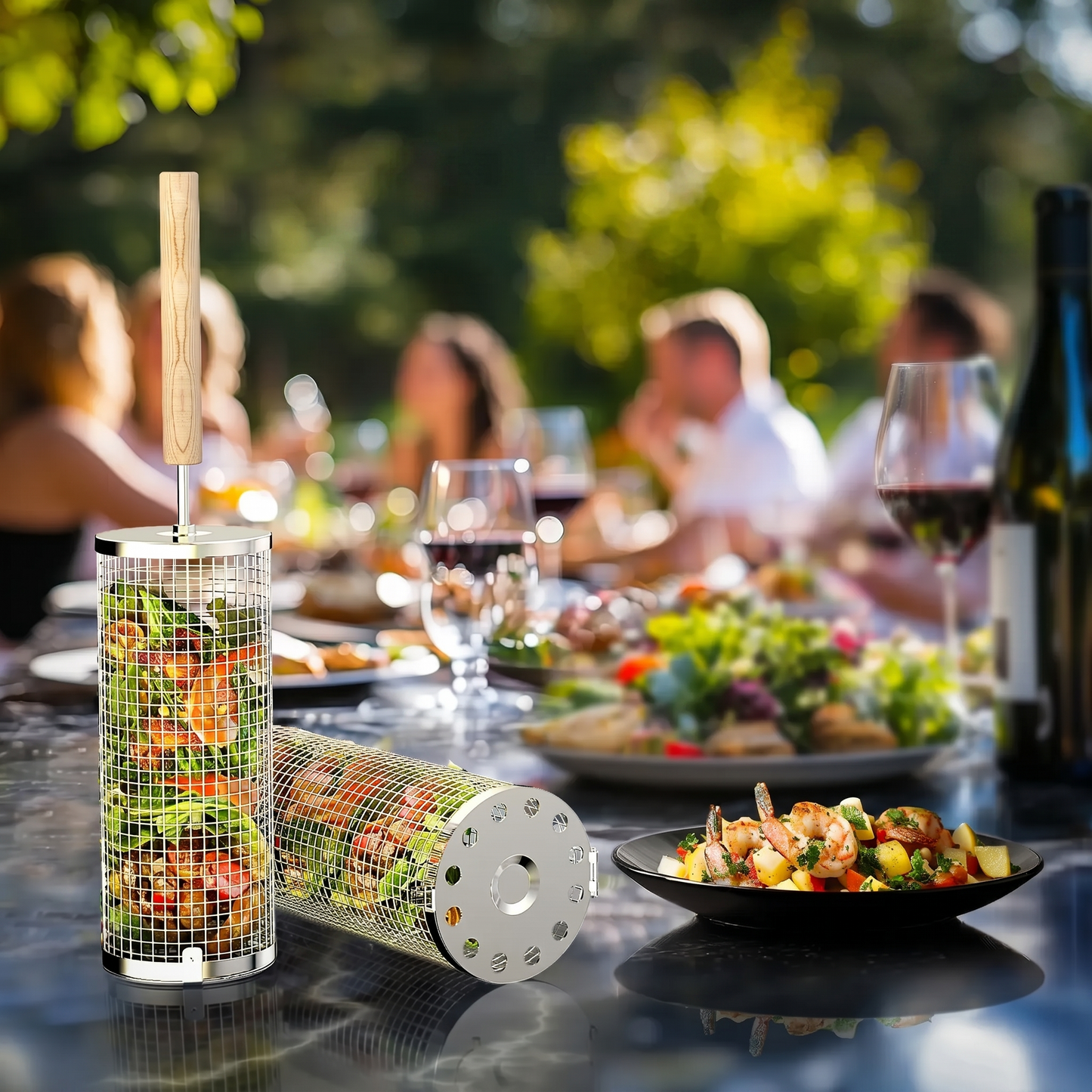 Rolling Grill Baskets