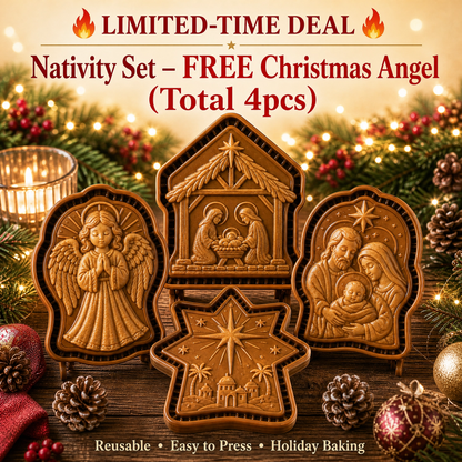 ✝️ Faith & Nativity Christmas Mini Pie Mold Collection