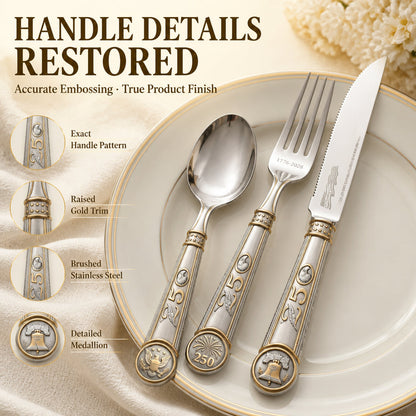 1776-2026 | United States of America 250th Anniversary Commemorative Flatware Collection