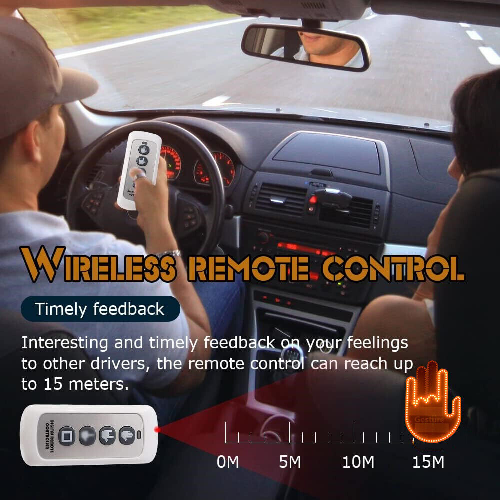 Fun Car LED Gesture Display Light