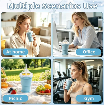 🧊✨ 3-in-1 Foldable Ice Ball Cup