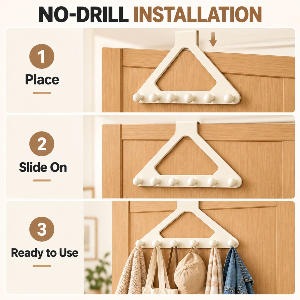 Over-the-Door Triangle Hanging Organizer