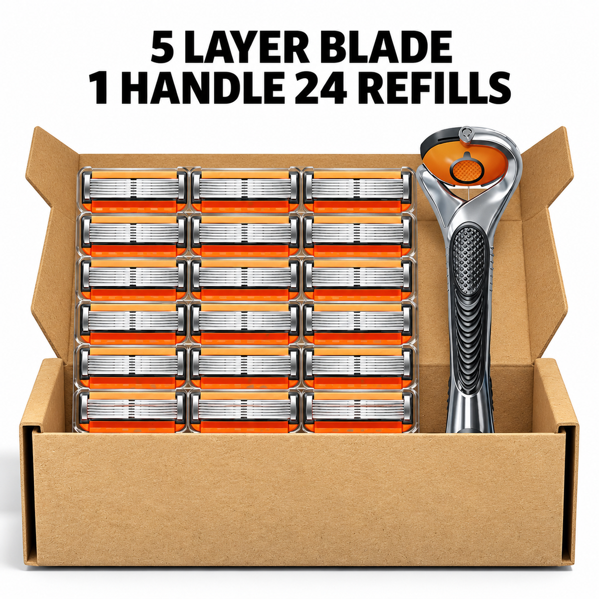 Men's Unscented Precision Razor Blade Replacement Handheld Kit🪒
