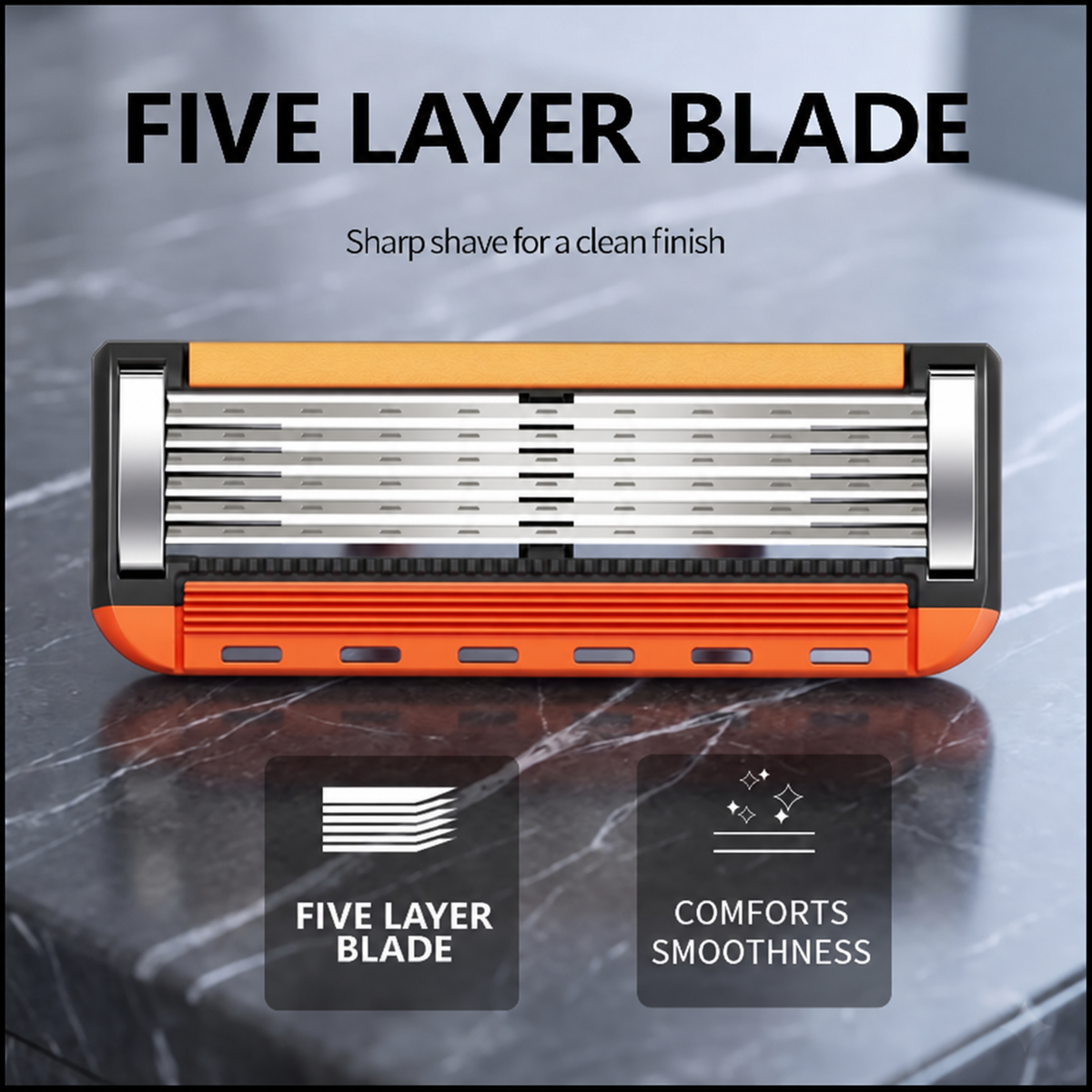 Men's Unscented Precision Razor Blade Replacement Handheld Kit🪒