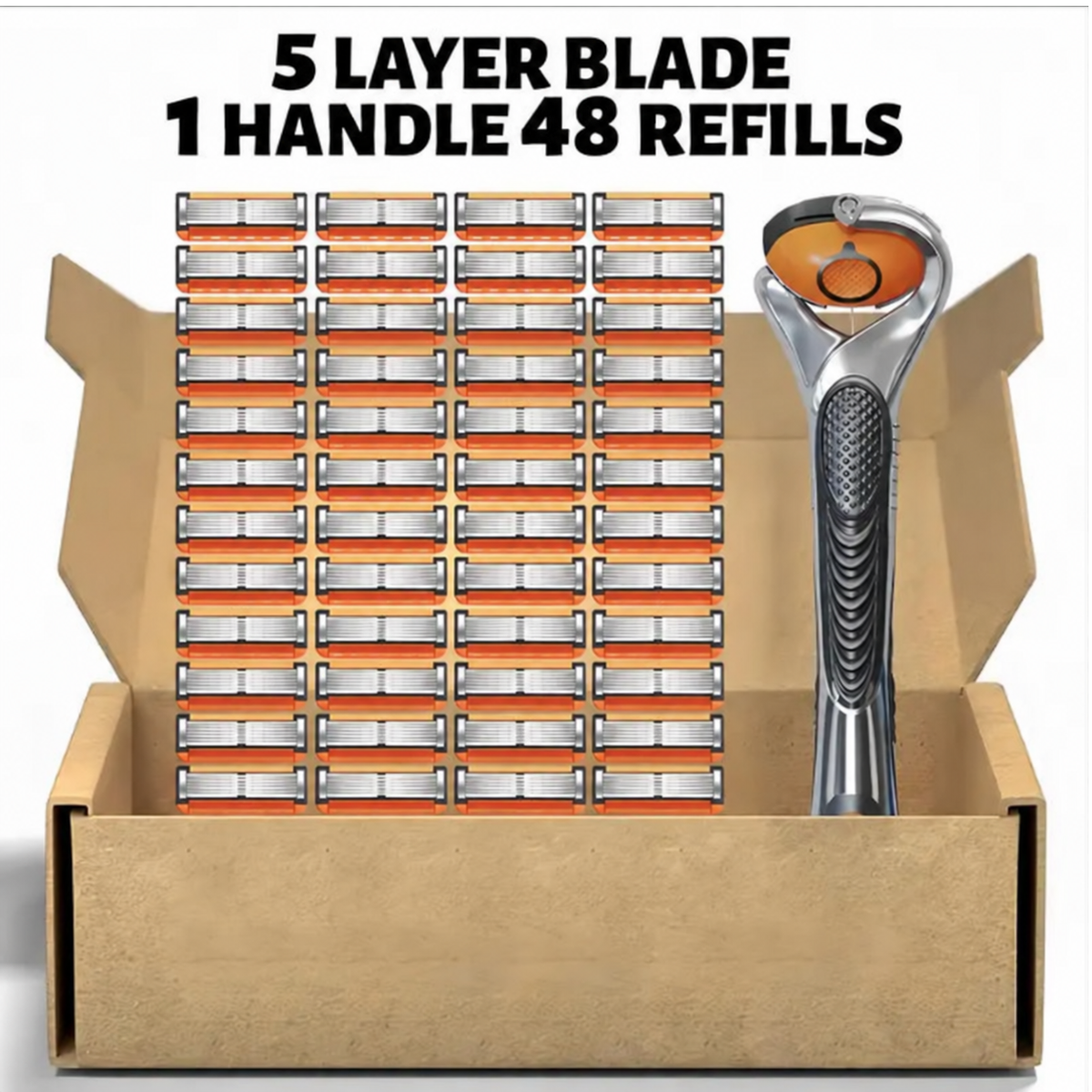 Men's Unscented Precision Razor Blade Replacement Handheld Kit🪒